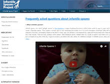 Tablet Screenshot of infantilespasmsproject.org